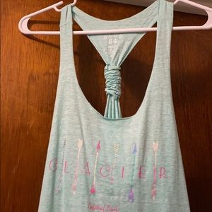 Glacier National Park Teal Tank Size S